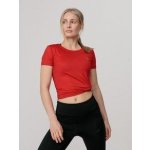 4F dámské sportovní kraťasy H4L22-SKDF011 dark red – Zboží Dáma