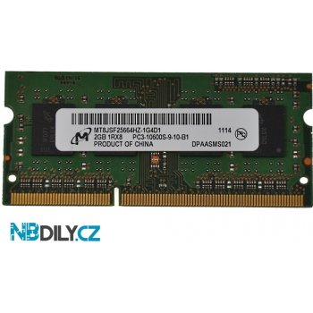 Micron DDR3 2GB MT8JSF25664HZ-1G4D1