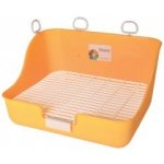 Tommi WC pro hlodavce s roštem obdélníkové Žlutooranžová 28 x 21 x 16 cm – Zbozi.Blesk.cz