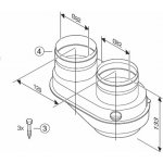 Bosch rozdělovač odkouření 2 x 80 mm s měřícími body 7738113529 – Zboží Mobilmania