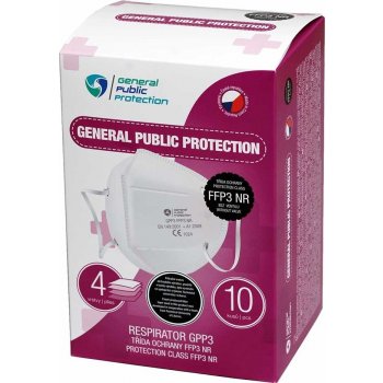 General Public Protection respirátor FFP3 10 ks