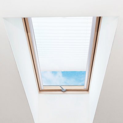 FOA Plisé roleta na střešní okna, Průsvitná, Bílá, P 001 , 80 x 90 cm – Zboží Mobilmania