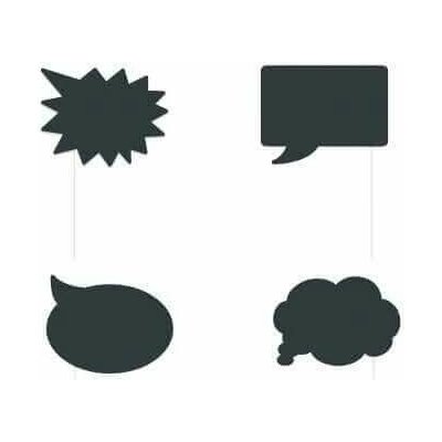 Rekvizity do fotokoutku - bubliny na vlastní text 8ks – Zboží Dáma