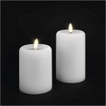 EMOS LED dekorace – 2x vosková svíčka s reálným plamenem, 4x AA, teplá bílá, časovač – Hledejceny.cz