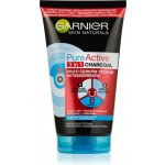 Garnier Skin Naturals Pure Active 3v1 aktivní uhlí proti černým tečkám 150 ml – Hledejceny.cz