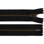 Kovový zip YKK No 4 délka 20 cm staromosazný (jeansový), střední, 580 černá – Hledejceny.cz