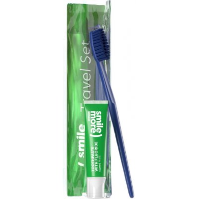HiSkin, Sada zubní pasty Smile 30ml + zubní kartáček Zelená
