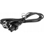 goobay Kabel síťový, CEE 7/7(M) - IEC320 C15, 2m, černý (93277) - 19.92.0060 – Zboží Mobilmania