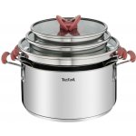 Tefal Sada hrnců Opti'Space nerezová ocel 6 ks G720S674 – Hledejceny.cz
