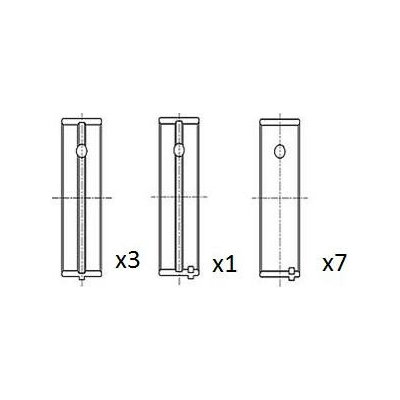 Hlavní ložiska klikového hřídele FAI AutoParts BM1051-STD – Hledejceny.cz