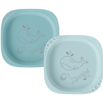 NIP NATURE line talířek 4m+ blue 2 ks – Hledejceny.cz