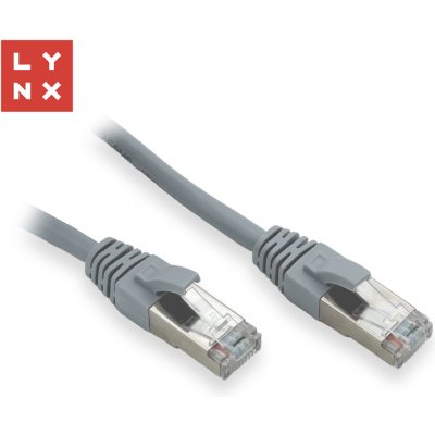 Lynx CS LX-FTP5E-0050-GREY FTP patch Cat5e PVC CCA 0,5m šedý 10ks – Zboží Živě