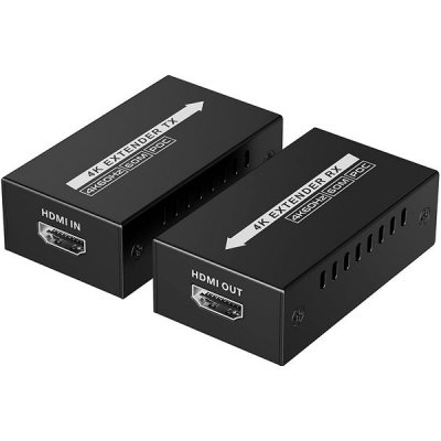 PremiumCord 4Kx2K@60Hz HDMI2.0 extender na 60m přes jeden kabel Cat6/6a/7 KHEXT60-13 – Zboží Živě