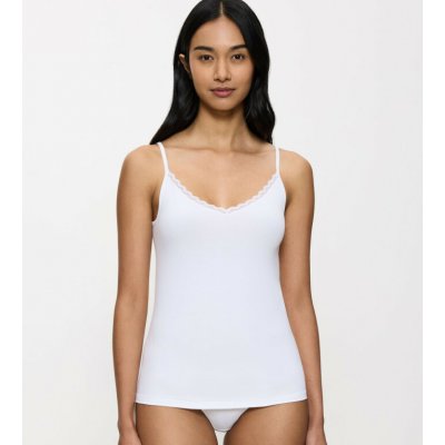 Triumph Feel Of Cotton Spaghetti Top bílá – Zboží Mobilmania