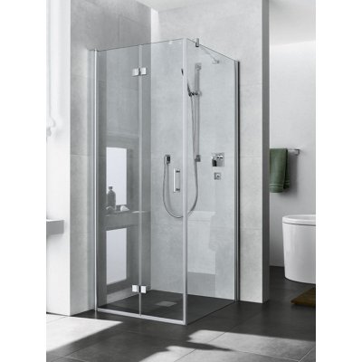 KERMI Diga boční stěna stříbrná vysoký lesk/sklo čiré KermiClean 90x200cm - DITWD09020VPK – Zboží Mobilmania