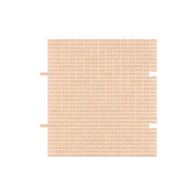 Mosaico+ Mist peach 1,6 x 0,8 cm DE.003K 0,96m²