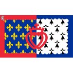 LIBEA, s.r.o. Pays de la Loire vlajka Rozměr: 20×30 cm, Uchycení: Návlek na žerď – Hledejceny.cz