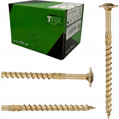 Vruty 6x200mm TRUHLÁŘSKÉ s podložkou do dřeva na TORX, 100 ks TFIX – Hledejceny.cz