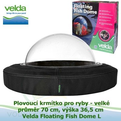 Plovoucí krmítko pro ryby, velké, průměr 70cm, výška 36,5cm - Velda Floating Fish Koi Dome L, Fish Globe L – Zbozi.Blesk.cz