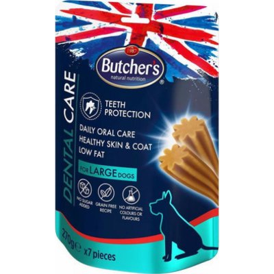 Butcher´s Pet Care Butcher's Dog pochoutka Dental Care pro velká pl. 270 g – Hledejceny.cz