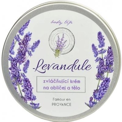 Vivaco Body Tip Premium zvláčňující krém na obličej a tělo levandule 200 ml – Zboží Dáma