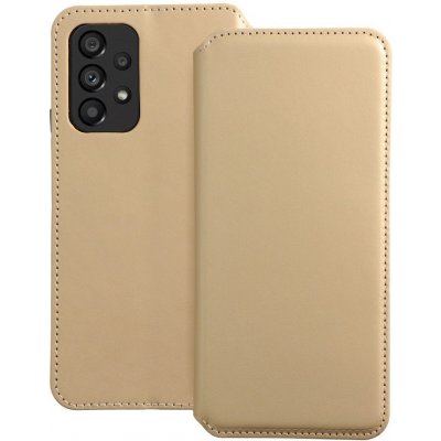 Pouzdro Pěkné flipové Dual Pocket Samsung Galaxy A53 5G zlatavé – Zbozi.Blesk.cz