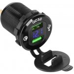 Nabíječka USB PEIYING PY-CHR0004 s QC a měřičem napětí