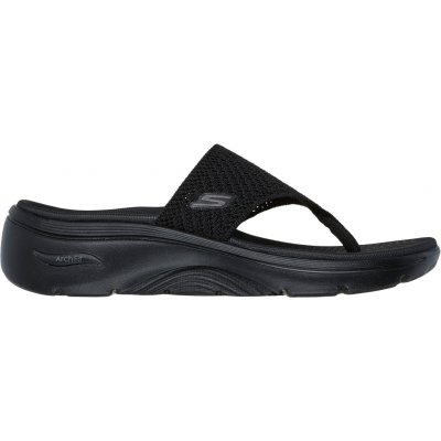 Skechers žabky Go Walk Arch Fit Sandal Luminous černá – Zboží Mobilmania