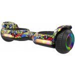 Hoverboard Rebel LED RGB černý s graffiti – Zboží Dáma