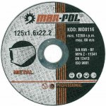 Mar Pol Kotouč řezný 125 x 1,6 x 22,2 mm M08116 – Zbozi.Blesk.cz