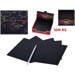 Vyškrabovací obrázky 100 ks s tužkou – Zboží Dáma