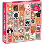 GALISON Čtvercové Kočky ve vánočním 500 dílků – Zboží Dáma