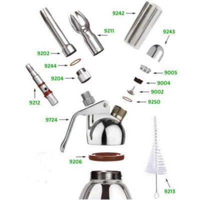 LISS Náhradní hlava celonerez, šlehačková lahev CREAM PROFI – Sleviste.cz