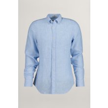 Gant košile slim linen shirt modrá