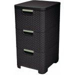 Curver Rattan Style 3 zásuvky 3 x 14 l hnědá 06604-210 – Hledejceny.cz