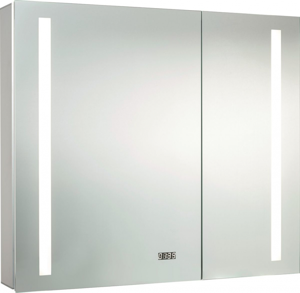 German LED zrcadlová skříňka Aluminio Sun / hliník / IP44 / stříbrná