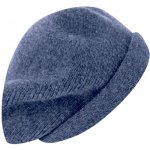 Fiebig pletený baret dámský šedomodrý jehněčí vlna – Hledejceny.cz