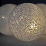 Solight LED řetěz vánoční koule bavlněné 10LED 1m 2x AA IP20 – Zboží Dáma