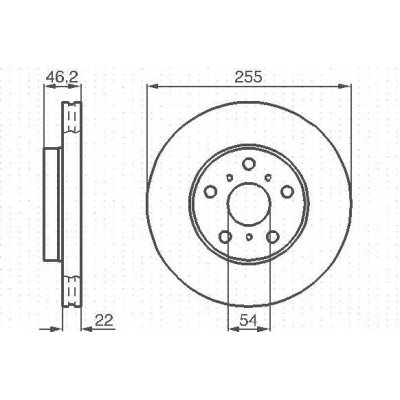 Brzdový kotouč BOSCH 0 986 478 725