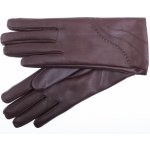 Špongr dámské kožené rukavice Emily hnědé podšívka kašmír – Zboží Dáma