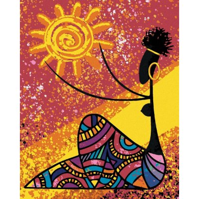 ZUTY Malování podle čísel ŽENA DRŽÍCÍ SLUNCE Rozměr 40 x 50 cm Rámování bez rámu a bez vypnutí plátna – Hledejceny.cz