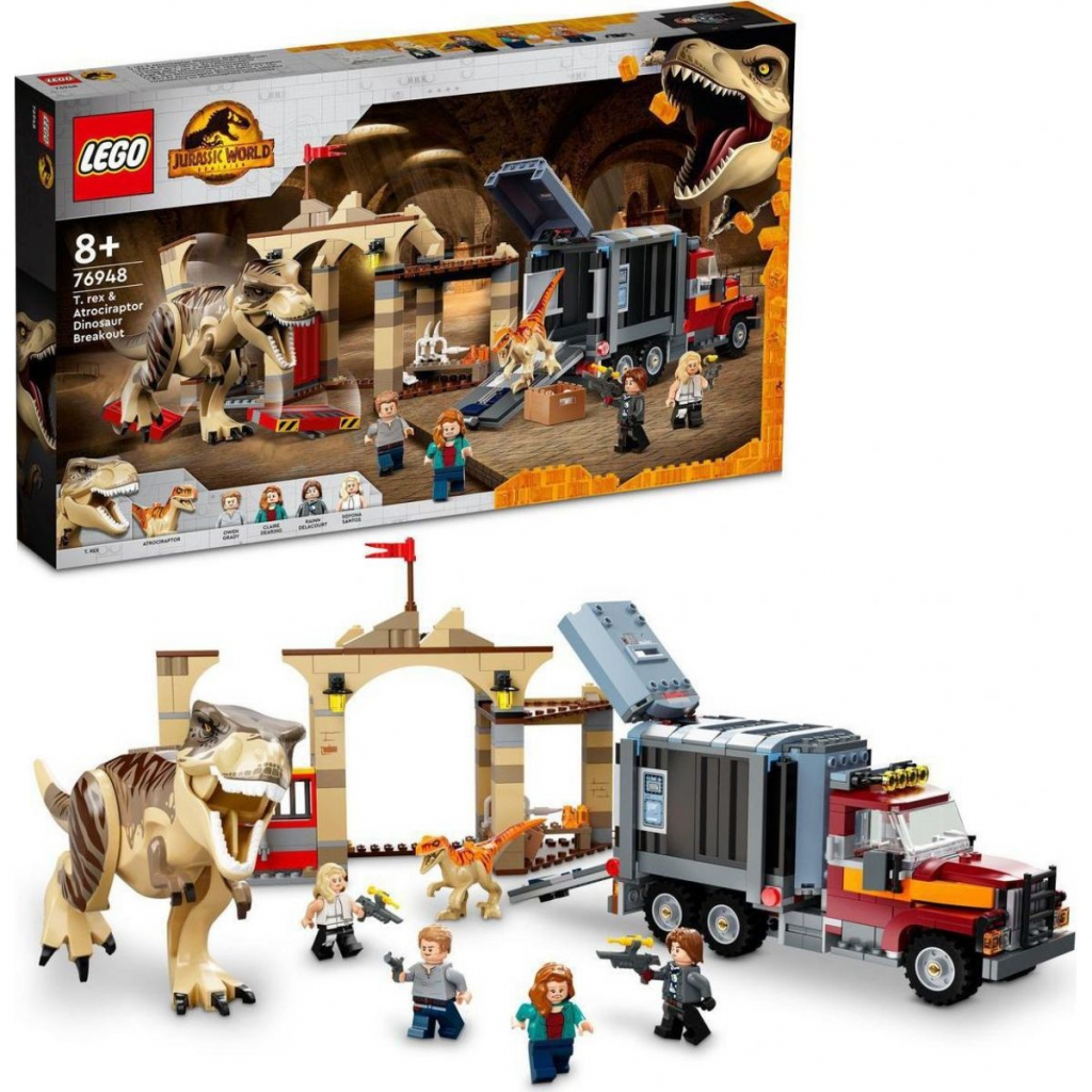 LEGO® Jurassic World 76948 Útěk T-rexu a atrociraptoru od 1 823 Kč -  Heureka.cz
