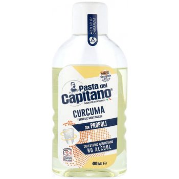 Pasta del Capitano Curcuma con Propoli ústní voda s BIO kurkumou 400 ml