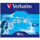 Verbatim CD-R 700MB 16x, AZO, Audio, jewel, 10ks (43365)