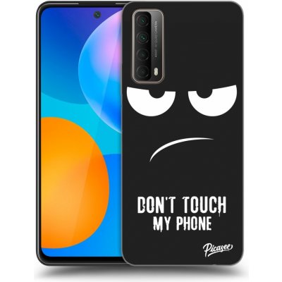 Pouzdro Picasee silikonové Huawei P Smart 2021 - Don't Touch My Phone černé