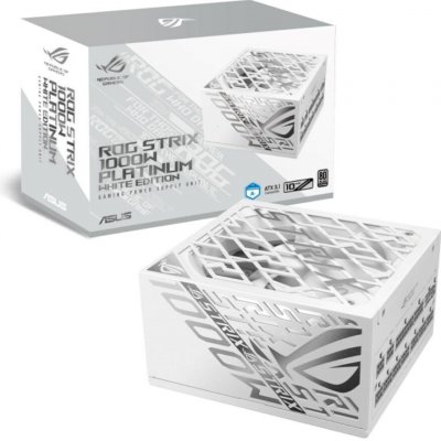 Asus ROG STRIX 1000W PLATINUM White Edition 90YE00W4-B0NA00 – Zboží Mobilmania