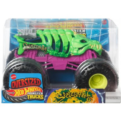 Mattel Hot Wheels Monster Trucks Oversized Skelesaurus – Zboží Dáma