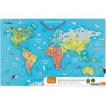 Dřevěná mapa světa s tabulí – Zboží Dáma