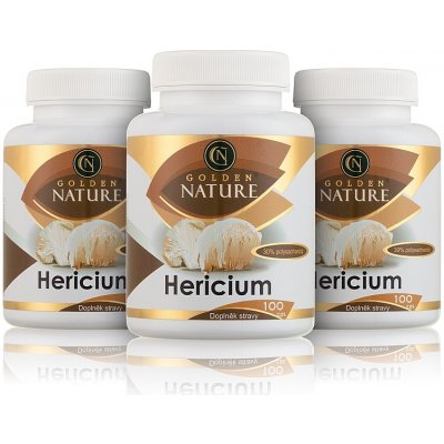 Golden Nature 2+1 Hericium 30% polysacharidů 300 kapslí