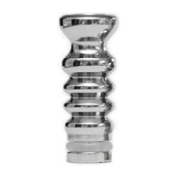 Microcig Drip tip náustek Ocel vroubkovaný Chrom